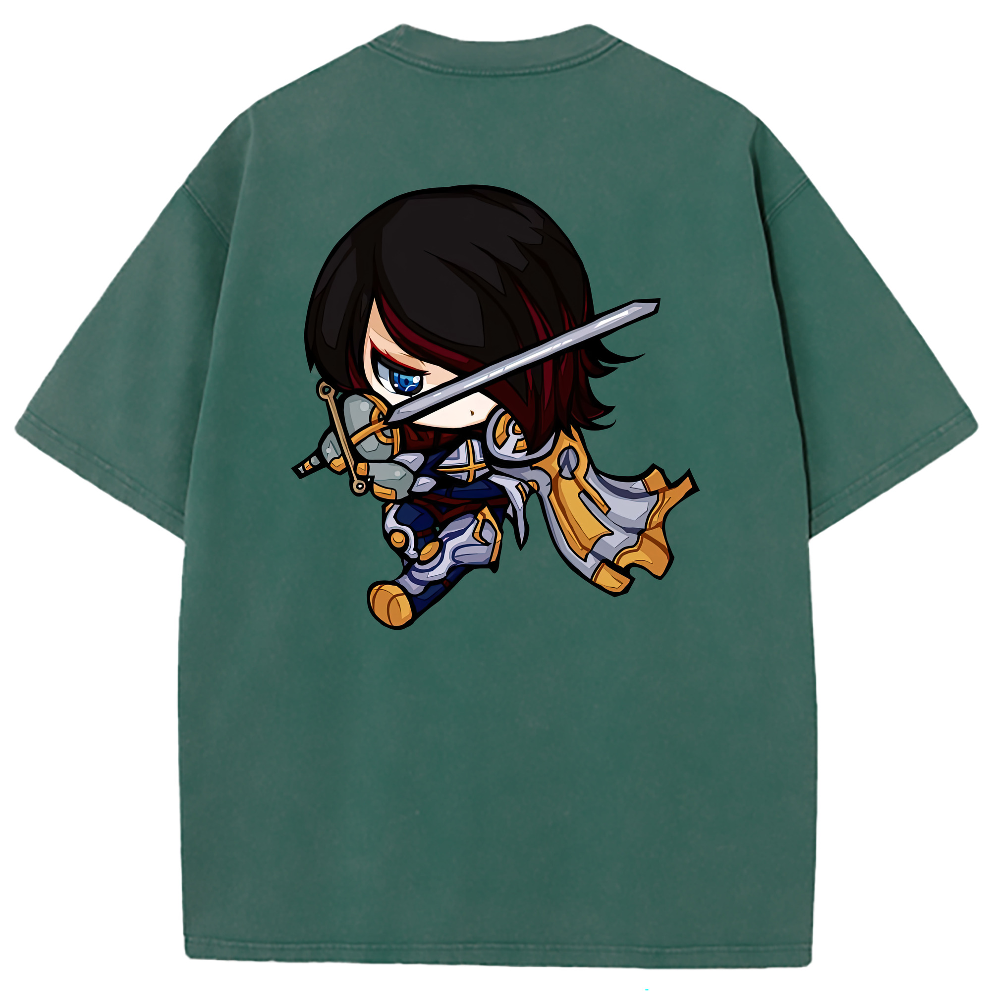 （画像用） リーグ・オブ・レジェンド League of Legends LOL 綿100% ヴィンテージ風 半袖Tシャツ（背面プリント）
